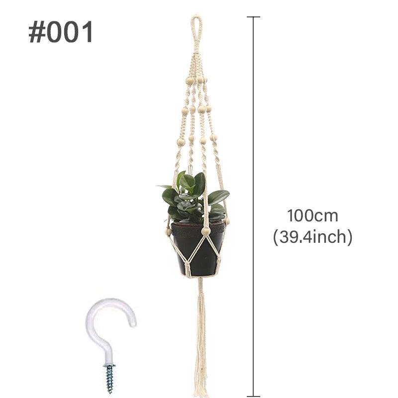 Support Suspendu cintres pour plantes en macramé faits à la main pour Plantes et Fleurs - CHiCLiKi