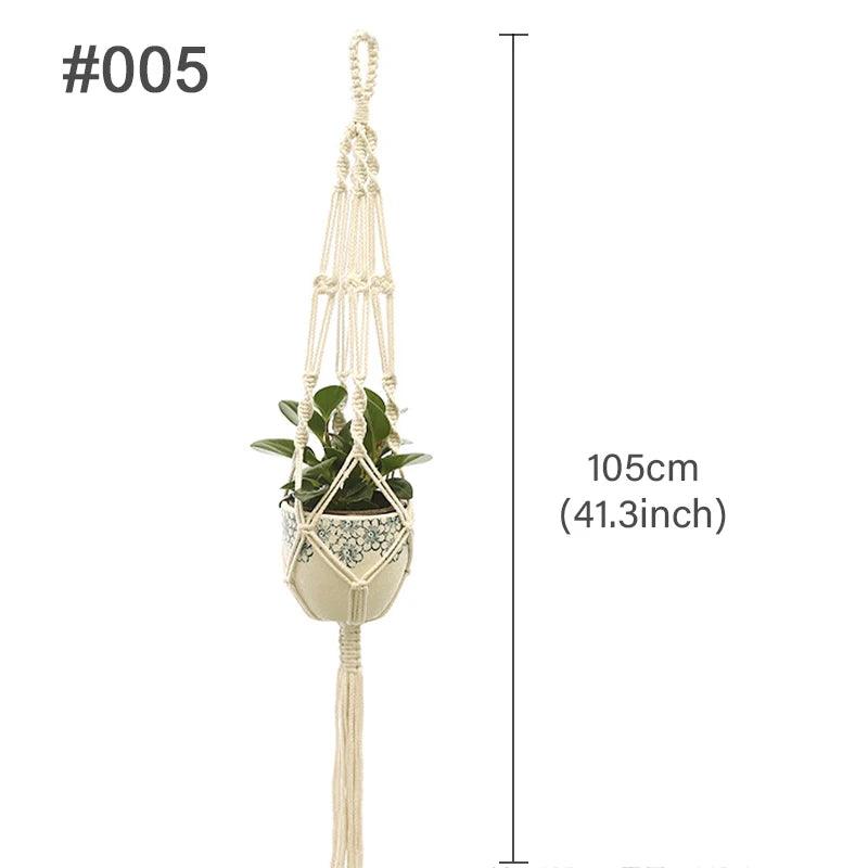 Support Suspendu cintres pour plantes en macramé faits à la main pour Plantes et Fleurs - CHiCLiKi
