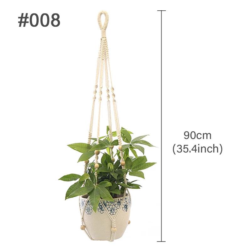 Support Suspendu cintres pour plantes en macramé faits à la main pour Plantes et Fleurs - CHiCLiKi
