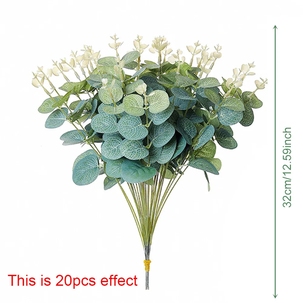 20/10Pcs Bébé Souffle Fleurs Artificielles Bouquet Plastique Gypsophile Fausse Fleur Pour Centres de Table De Fête Maison Chambre Décor - CHiCLiKi
