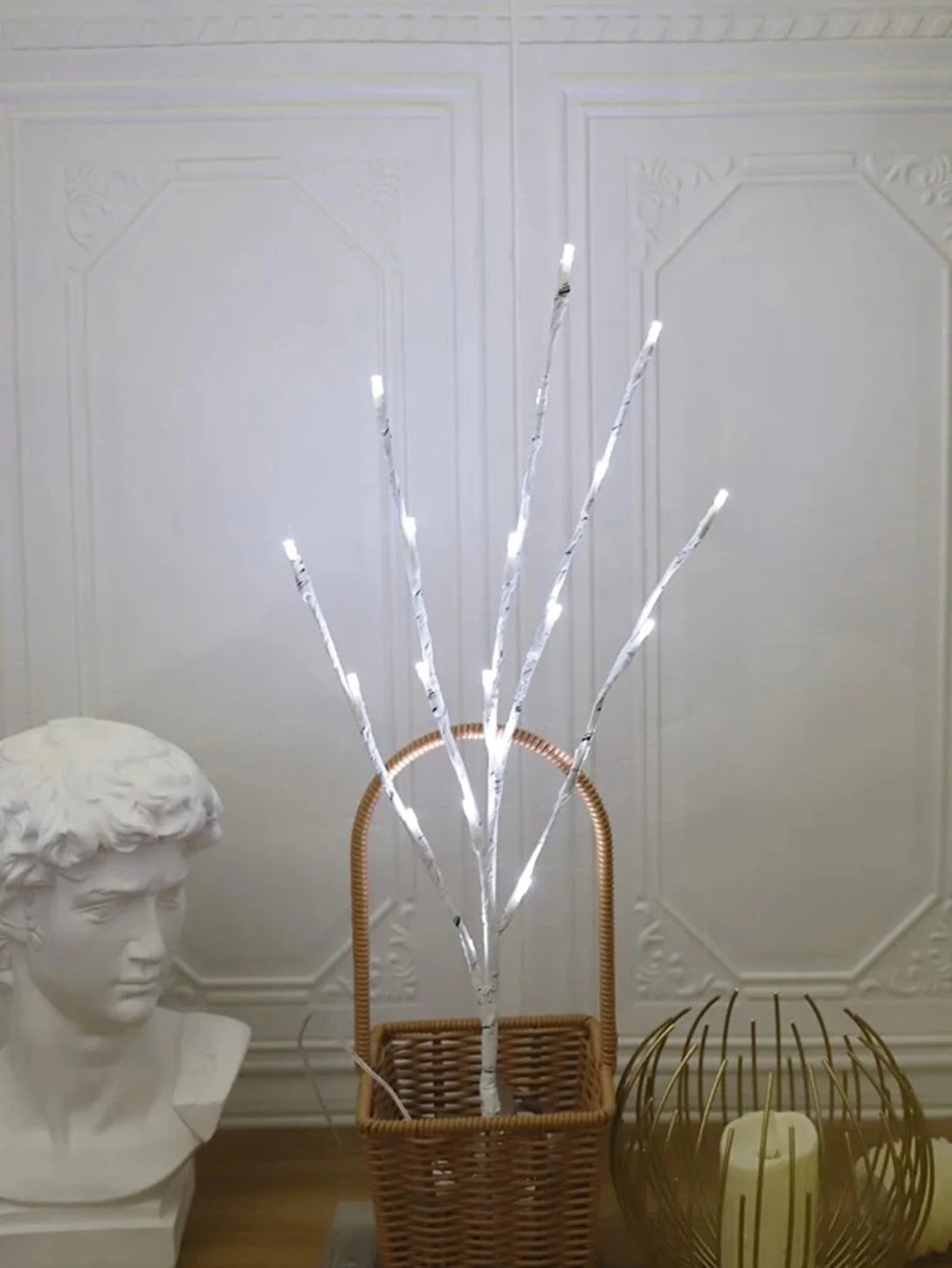 1 PC White Birch Branch Light LED Festive Lights Battery Operated For Christmas Party Wedding Decoration Twig Outdoor Lights - CHiCLiKi