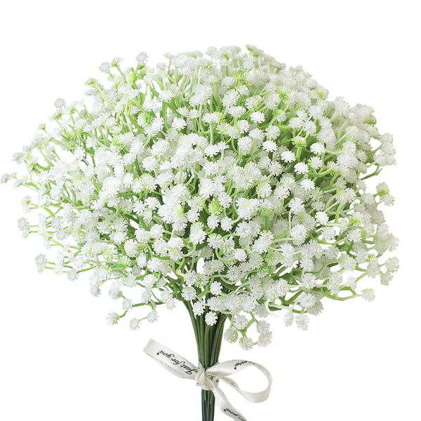 20/10Pcs Bébé Souffle Fleurs Artificielles Bouquet Plastique Gypsophile Fausse Fleur Pour Centres de Table De Fête Maison Chambre Décor - CHiCLiKi