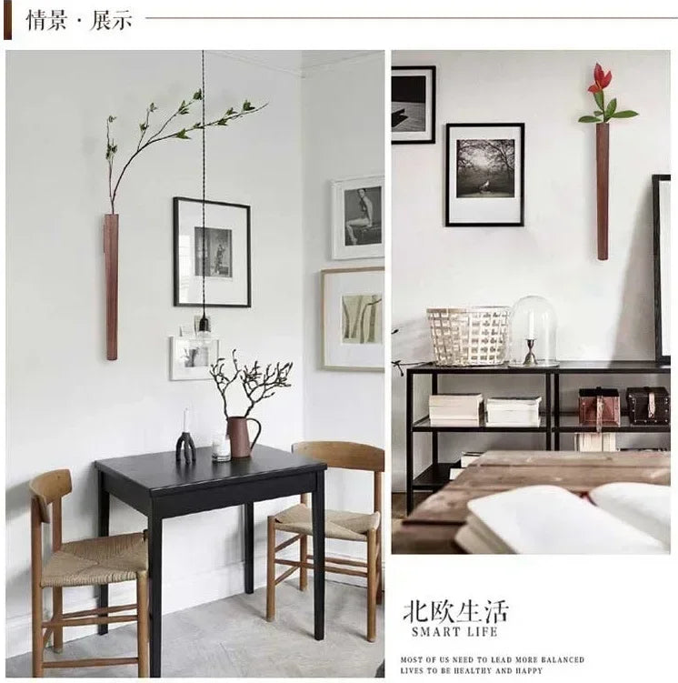 Vase Mural En Bois - CHiCLiKi