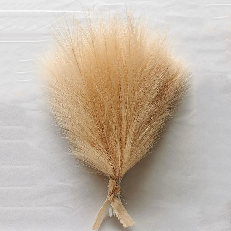 Pampas Plumes Marron Foncé - Plume Décoration Café Marron - Pampas Plumes Décoration - Fleurs Coffee - Décoration Salon - Fleurs Artificielles - CHiCLiKi