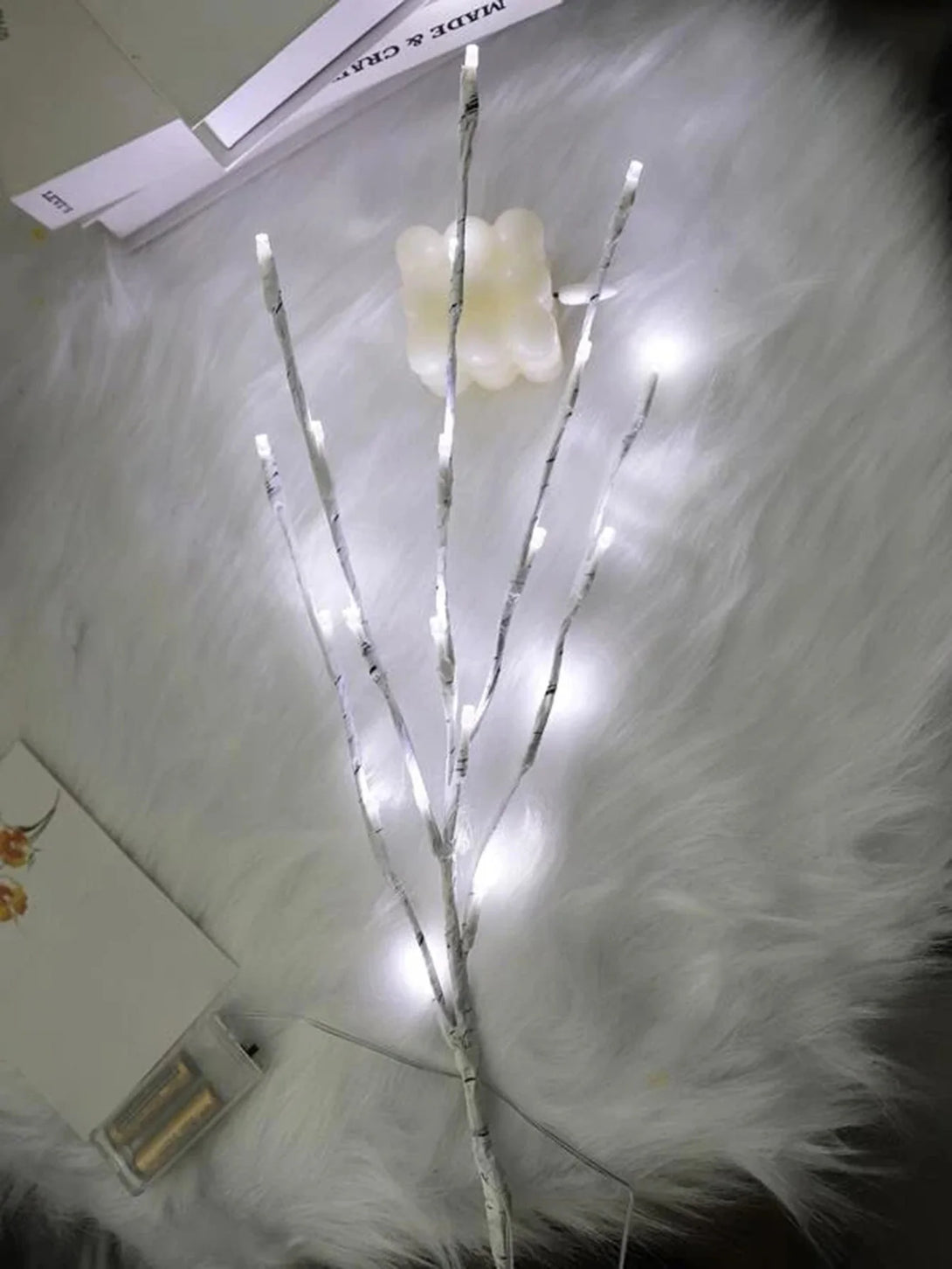 1 PC White Birch Branch Light LED Festive Lights Battery Operated For Christmas Party Wedding Decoration Twig Outdoor Lights - CHiCLiKi