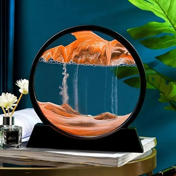 sablier liquide, paysage de sable, pour une décoration relaxante, cadeaux uniques - CHiCLiKi