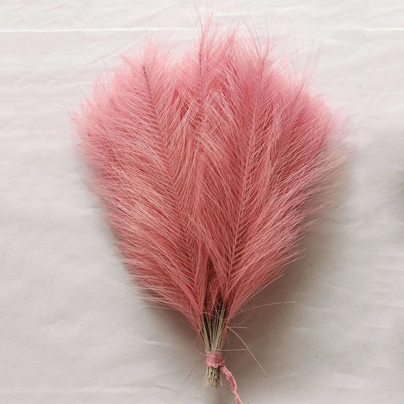 Pampas Plumes Marron Foncé - Plume Décoration Café Marron - Pampas Plumes Décoration - Fleurs Coffee - Décoration Salon - Fleurs Artificielles - CHiCLiKi