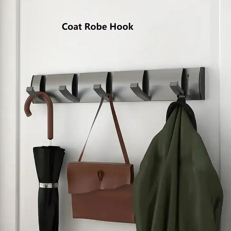 Invisible Wall Mounted Hook Self-adhesive Hook Wall Clothes Hanger Non Punching Hidden Hook Coat Robe Hook for Bathroom 1PCS - CHiCLiKi