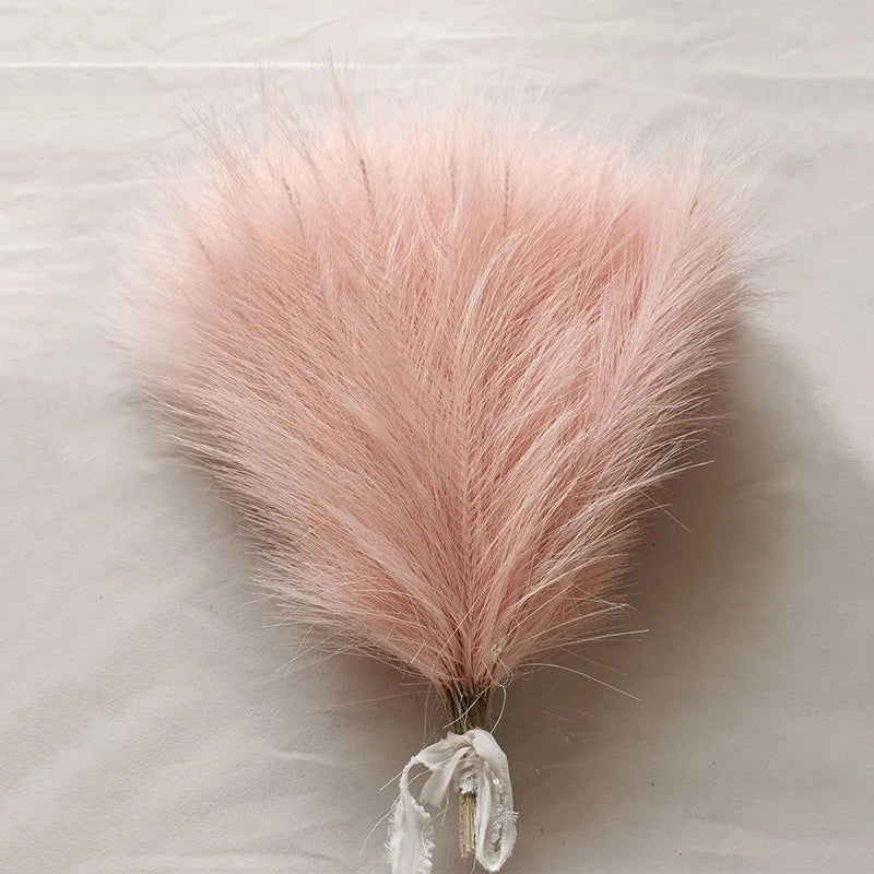 Pampas Plumes Marron Foncé - Plume Décoration Café Marron - Pampas Plumes Décoration - Fleurs Coffee - Décoration Salon - Fleurs Artificielles - CHiCLiKi