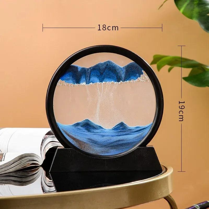 sablier liquide, paysage de sable, pour une décoration relaxante, cadeaux uniques - CHiCLiKi