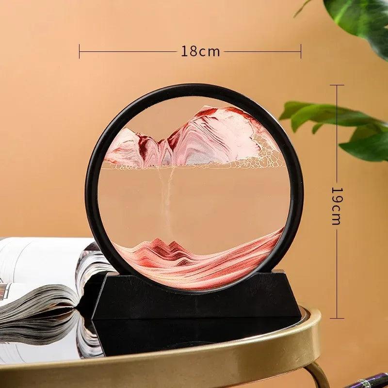 sablier liquide, paysage de sable, pour une décoration relaxante, cadeaux uniques - CHiCLiKi