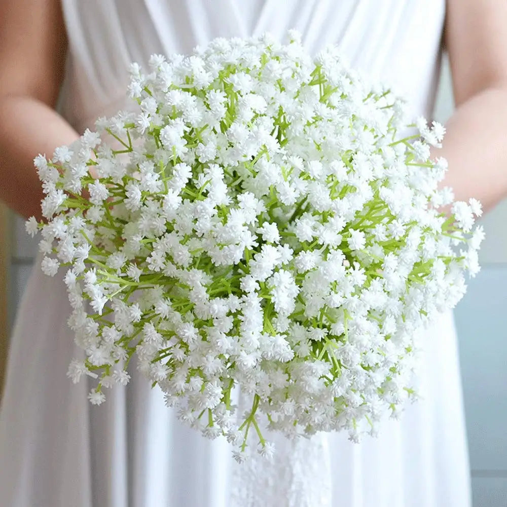 20/10Pcs Bébé Souffle Fleurs Artificielles Bouquet Plastique Gypsophile Fausse Fleur Pour Centres de Table De Fête Maison Chambre Décor - CHiCLiKi