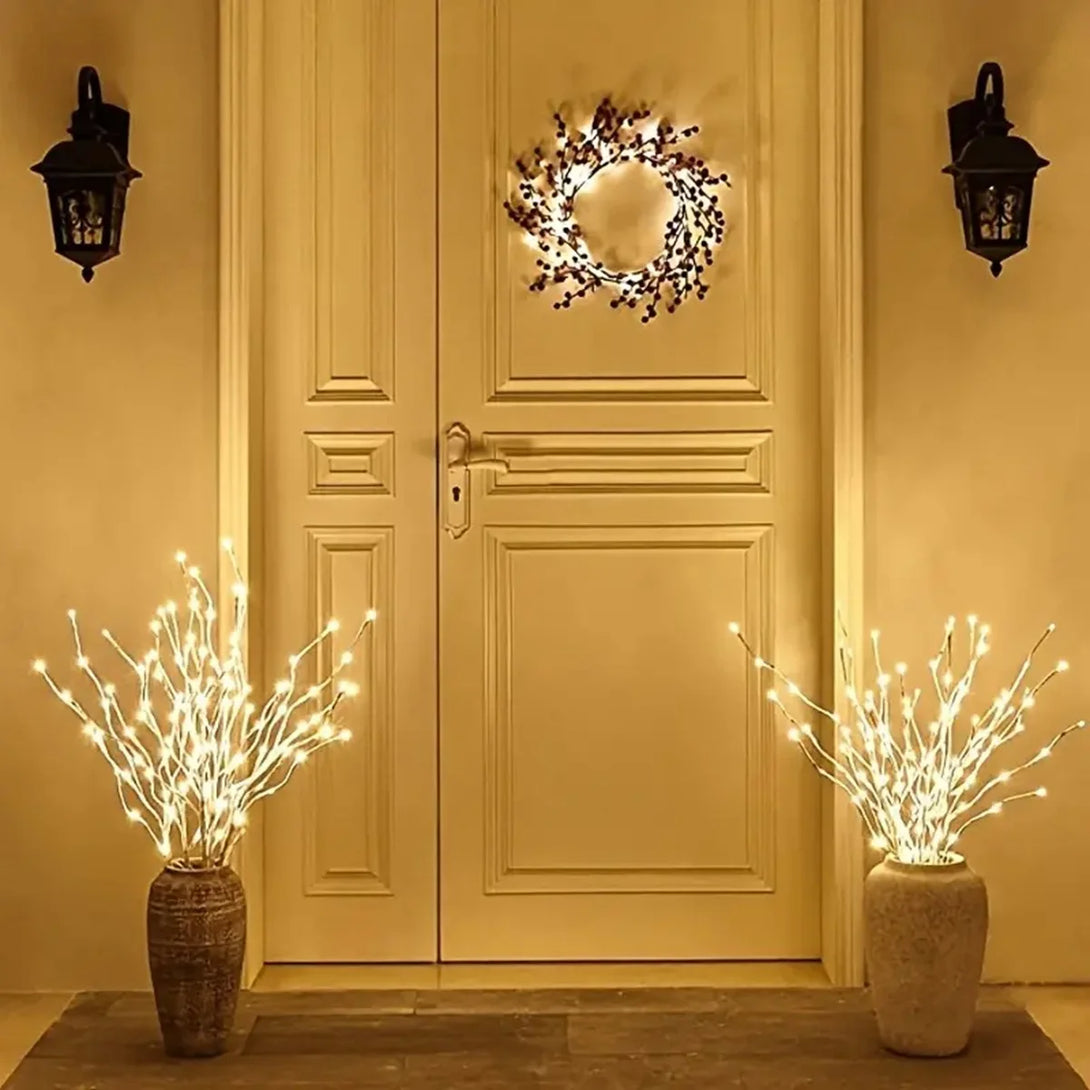 1 PC White Birch Branch Light LED Festive Lights Battery Operated For Christmas Party Wedding Decoration Twig Outdoor Lights - CHiCLiKi