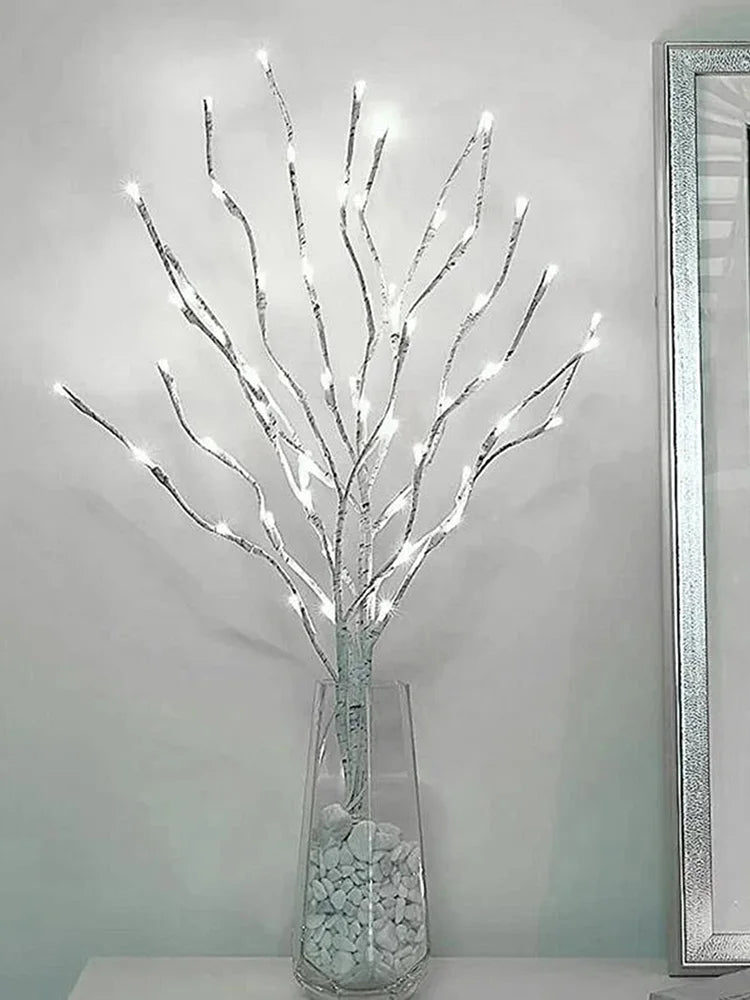 1 PC White Birch Branch Light LED Festive Lights Battery Operated For Christmas Party Wedding Decoration Twig Outdoor Lights - CHiCLiKi