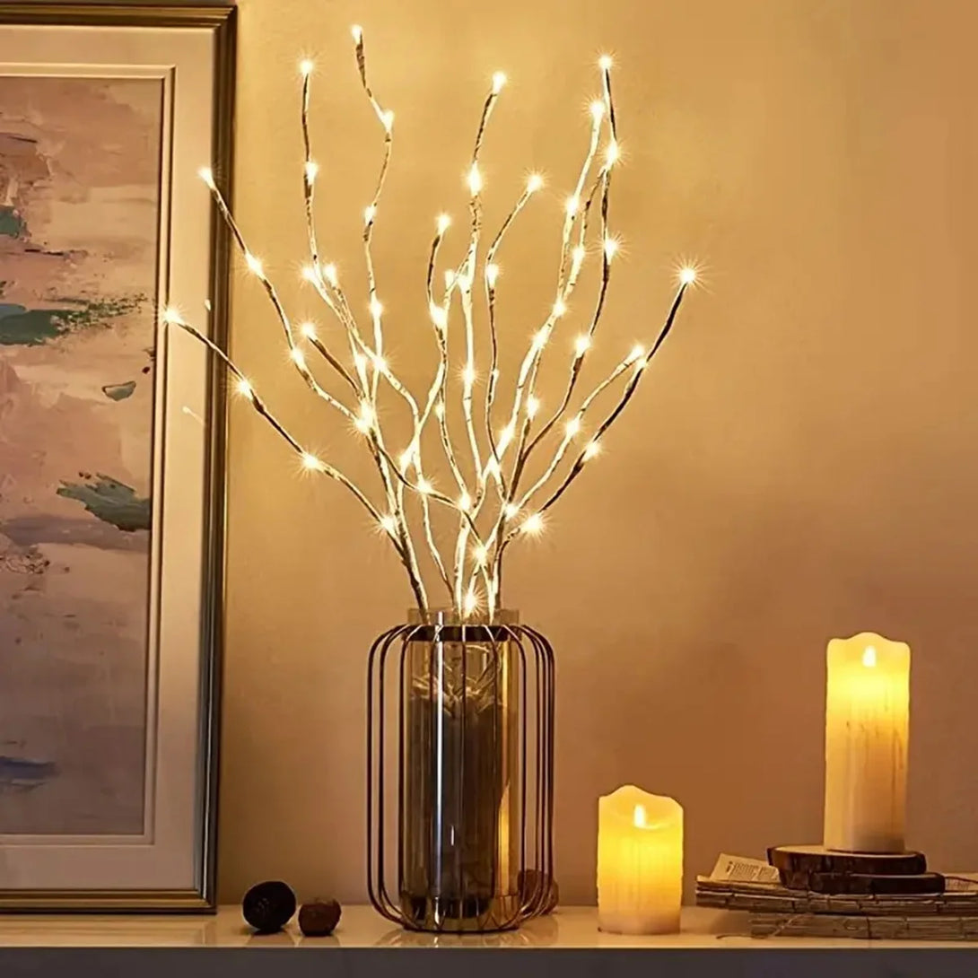 White Birch Branch Light LED Festive Lights Battery Party Wedding Decoration Twig Outdoor Lights - CHiCLiKi