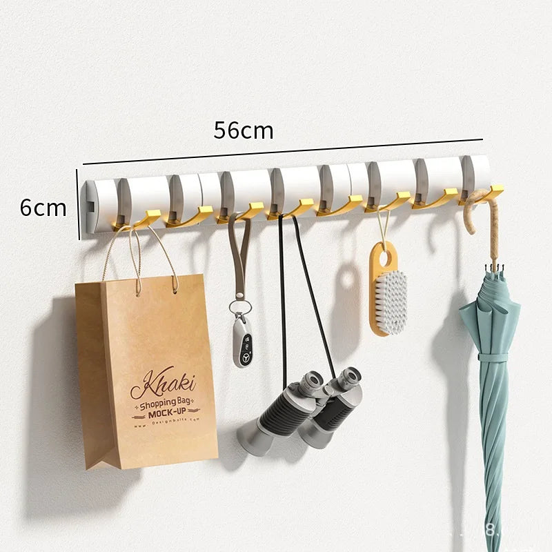 Invisible Wall Mounted Hook Self-adhesive Hook Wall Clothes Hanger Non Punching Hidden Hook Coat Robe Hook for Bathroom 1PCS - CHiCLiKi