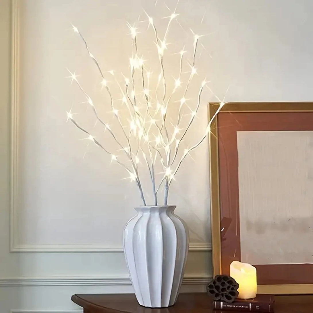 1 PC White Birch Branch Light LED Festive Lights Battery Operated For Christmas Party Wedding Decoration Twig Outdoor Lights - CHiCLiKi