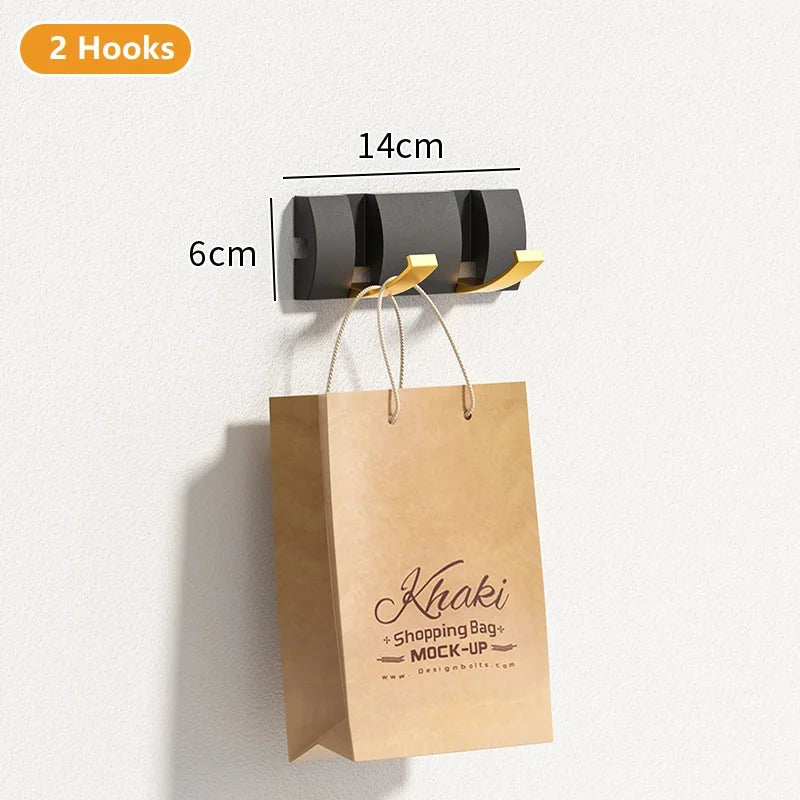 Invisible Wall Mounted Hook Self-adhesive Hook Wall Clothes Hanger Non Punching Hidden Hook Coat Robe Hook for Bathroom 1PCS - CHiCLiKi