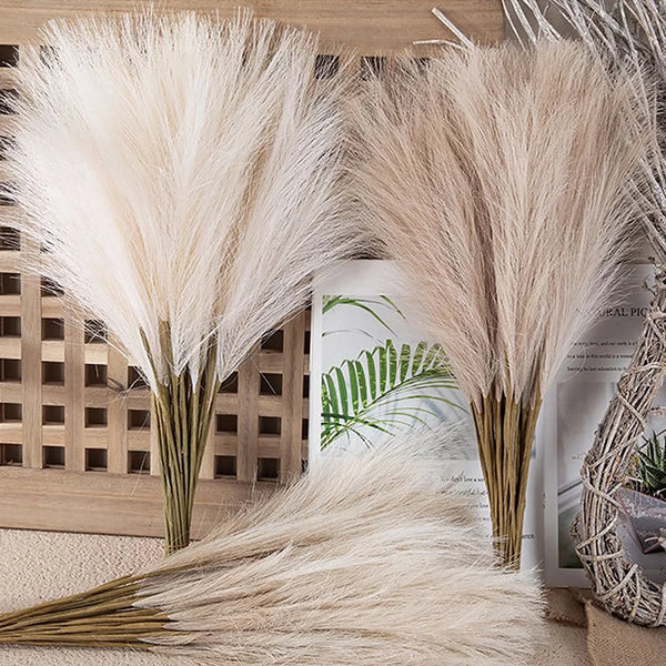 10pcs roseau artificiel ins vent bouquet imitation fleurs Bohème maison salon décor roseau décoration de mariage - CHiCLiKi