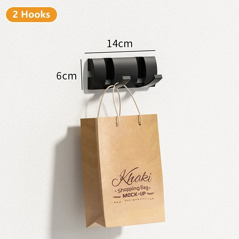Invisible Wall Mounted Hook Self-adhesive Hook Wall Clothes Hanger Non Punching Hidden Hook Coat Robe Hook for Bathroom 1PCS - CHiCLiKi