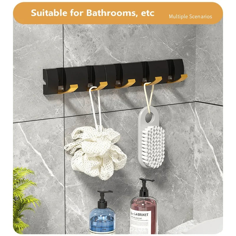 Invisible Wall Mounted Hook Self-adhesive Hook Wall Clothes Hanger Non Punching Hidden Hook Coat Robe Hook for Bathroom 1PCS - CHiCLiKi
