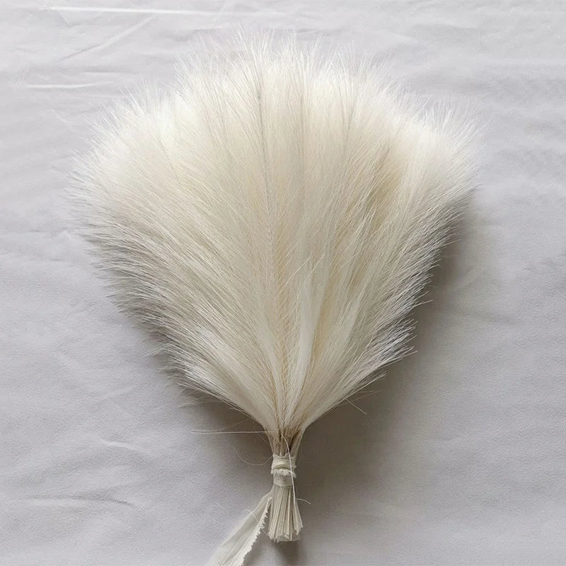 Pampas Plumes Marron Foncé - Plume Décoration Café Marron - Pampas Plumes Décoration - Fleurs Coffee - Décoration Salon - Fleurs Artificielles - CHiCLiKi