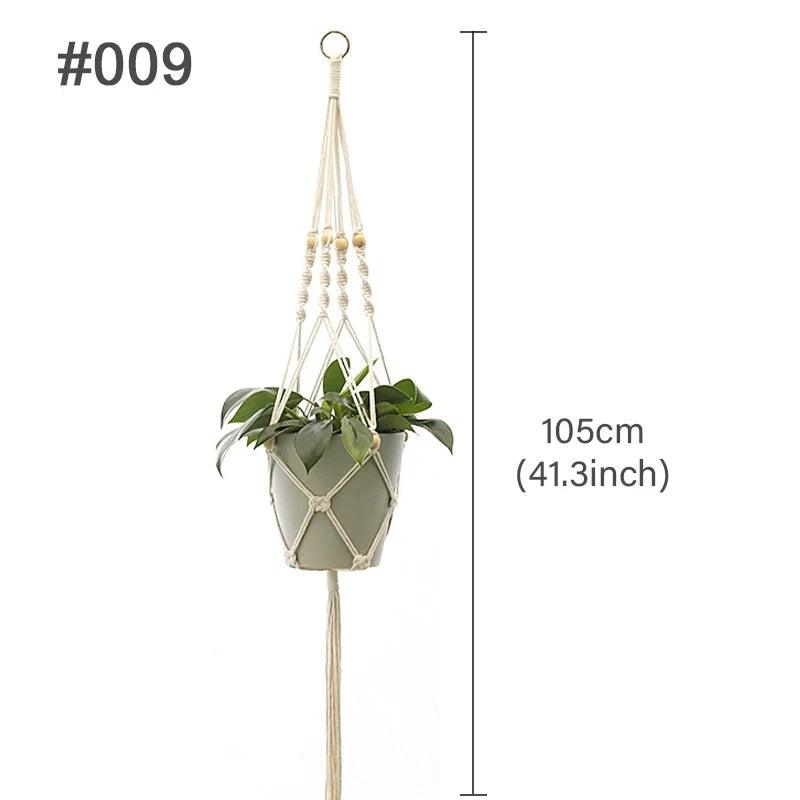 Support Suspendu cintres pour plantes en macramé faits à la main pour Plantes et Fleurs - CHiCLiKi