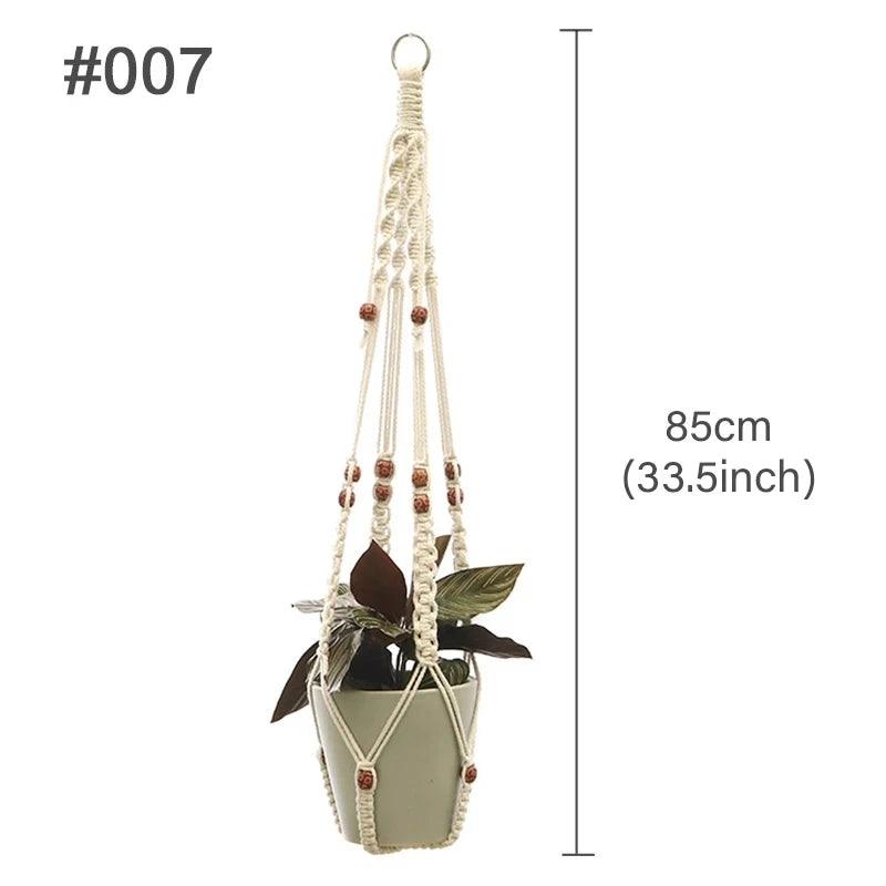Support Suspendu cintres pour plantes en macramé faits à la main pour Plantes et Fleurs - CHiCLiKi