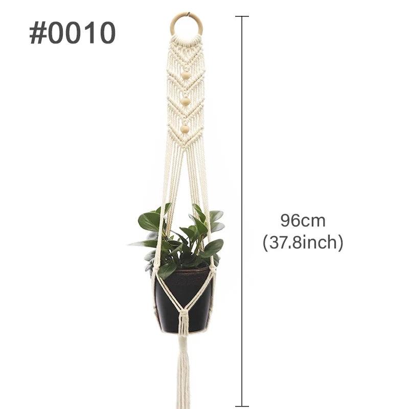 Support Suspendu cintres pour plantes en macramé faits à la main pour Plantes et Fleurs - CHiCLiKi