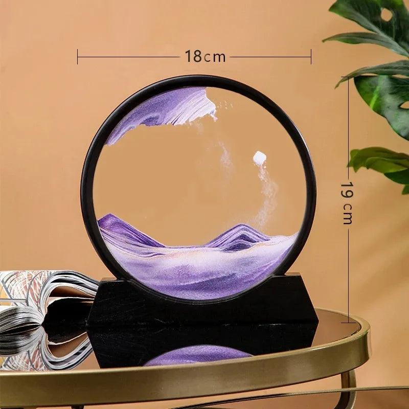 sablier liquide, paysage de sable, pour une décoration relaxante, cadeaux uniques - CHiCLiKi