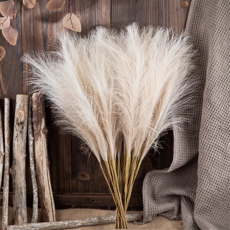 10pcs roseau artificiel ins vent bouquet imitation fleurs Bohème maison salon décor faux roseau décoration de mariage - CHiCLiKi
