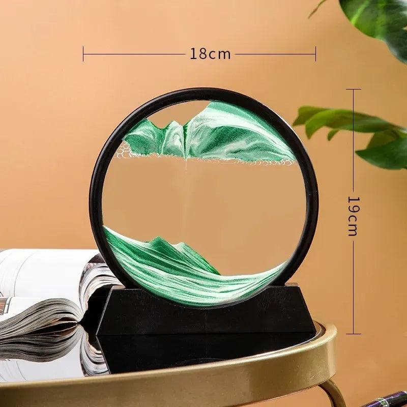 sablier liquide, paysage de sable, pour une décoration relaxante, cadeaux uniques - CHiCLiKi