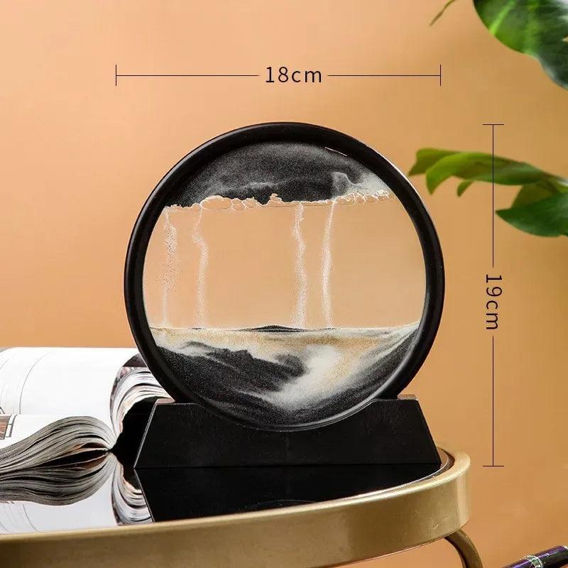 sablier liquide, paysage de sable, pour une décoration relaxante, cadeaux uniques - CHiCLiKi