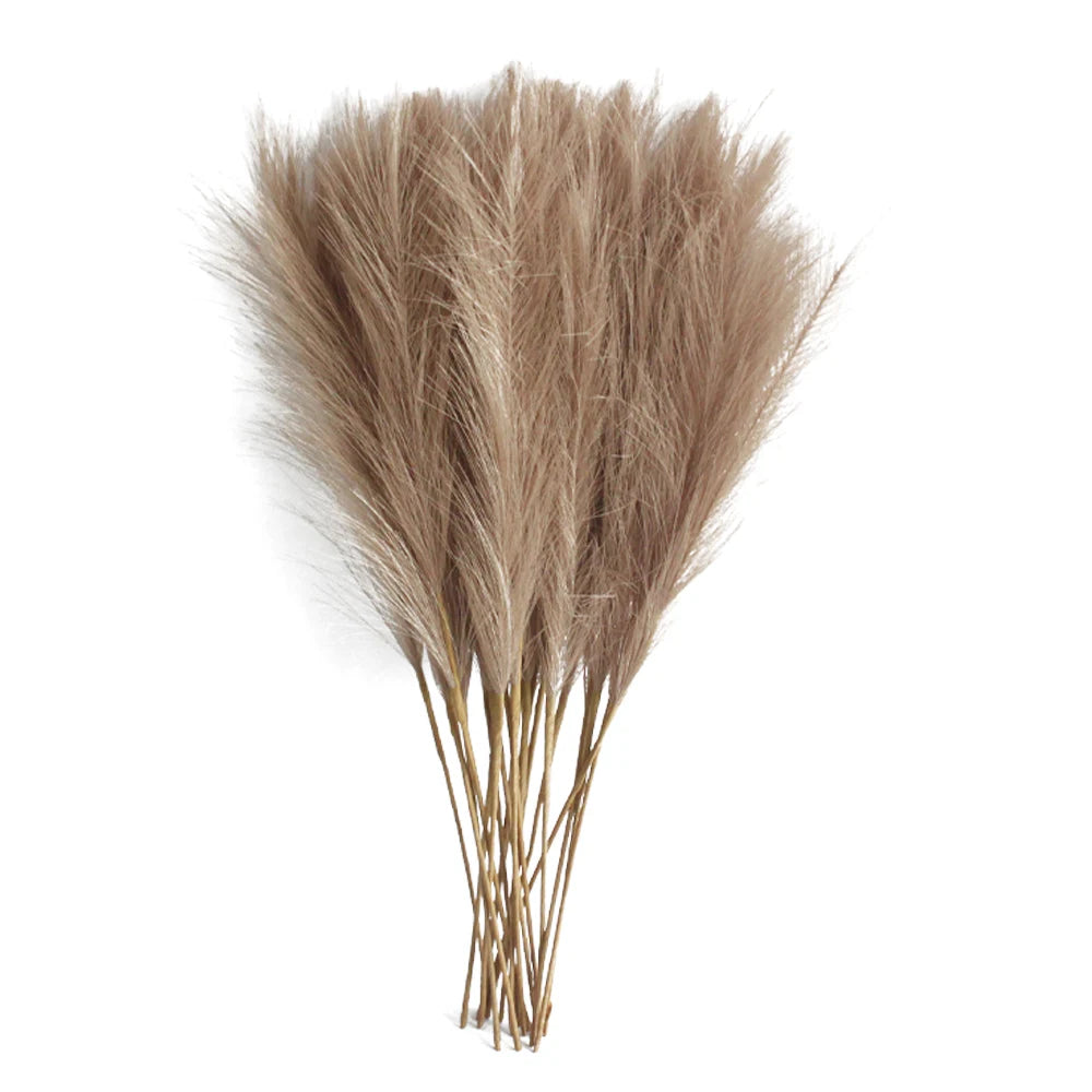 6PCS Artificial Pampas Grass Decor Flowers Fake Plant Reed for DIY Floral Table Arrange Flower Wedding Home Christmas Decoration - CHiCLiKi