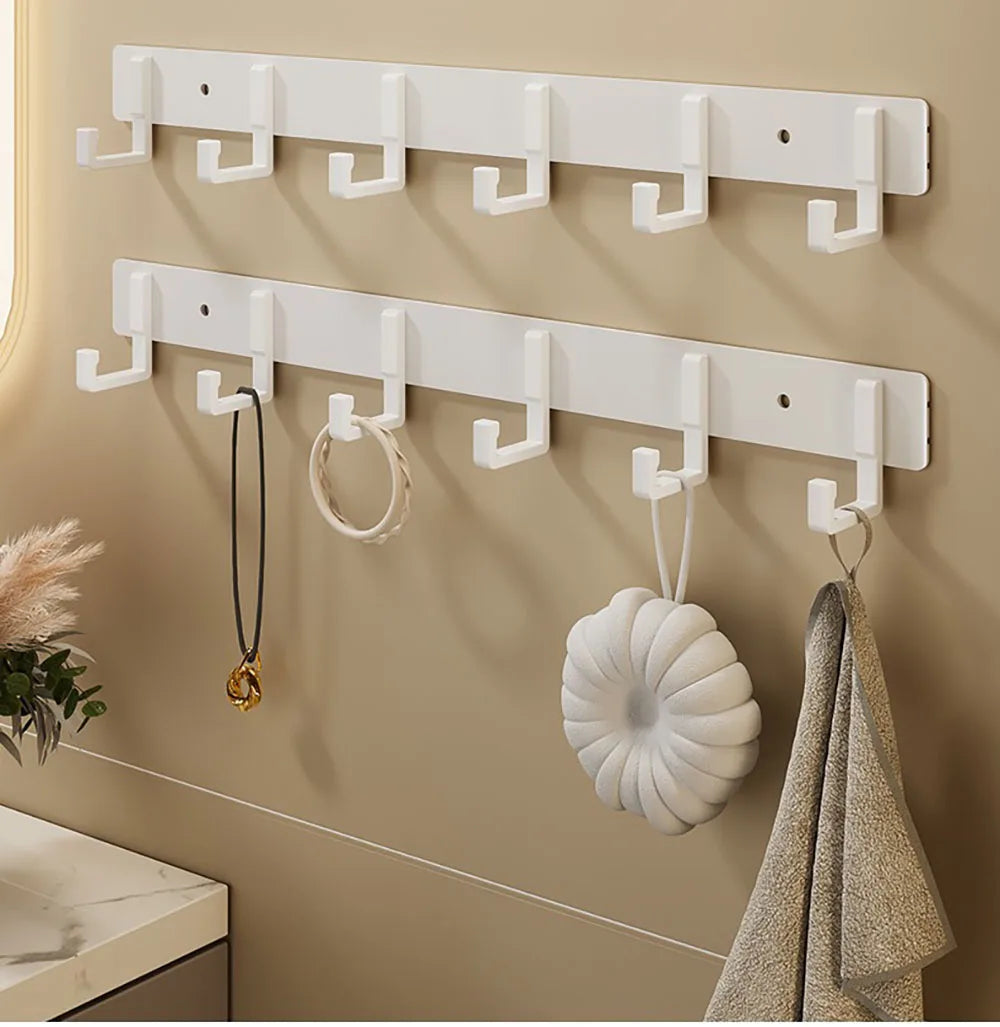 Porte Manteau Mural Porte Manteau Salle De Bain Avec Crochets Patères Porte Manteaux Pour Cuisine, Salle de Bain et Chambre - CHiCLiKi