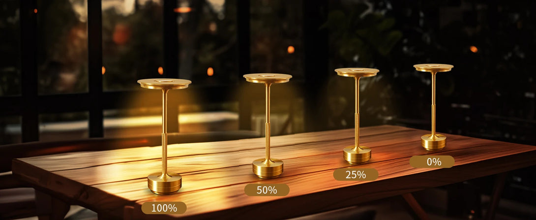 Lampe De Table Sans Fil Portable - Lumière à Intensité Réglable USB - CHiCLiKi